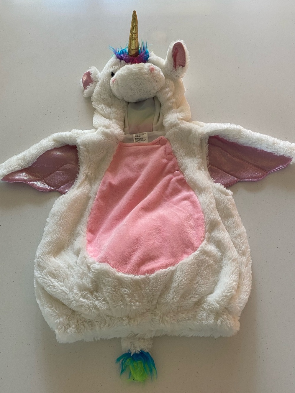 Unicorn plush costume, 12-18M, VGUC